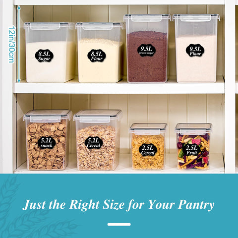 Vtopmart BPA-free plastic keeps dry ingredients safe for daily storage.