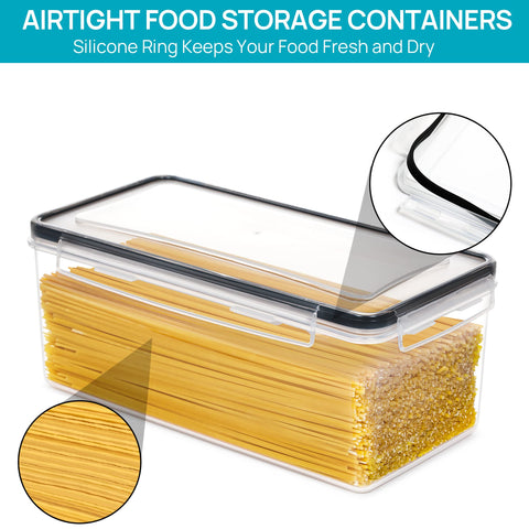 Vtopmart BPA-free shatterproof plastic ensures durable pantry storage.
