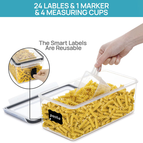 Vtopmart BPA-free durable plastic offers lasting kitchen storage solution.