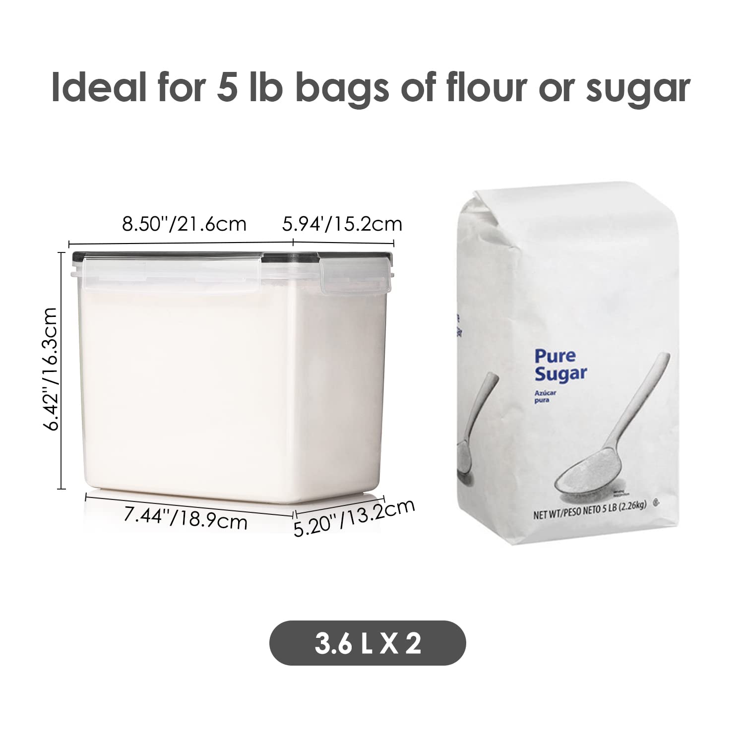 Vtopmart BPA-free plastic storage containers let you see contents at a glance.