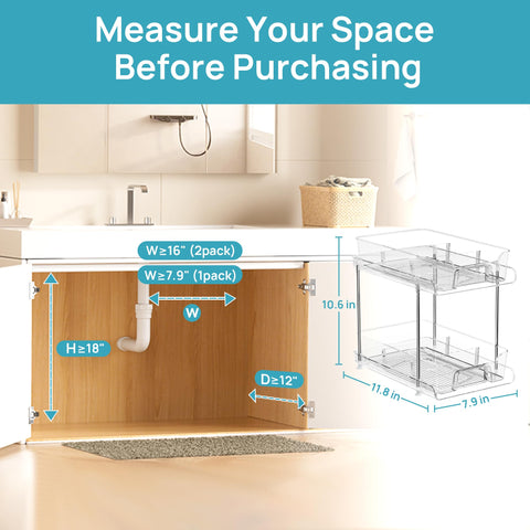 Vtopmart built-in handles allow stable, easy pull-out access