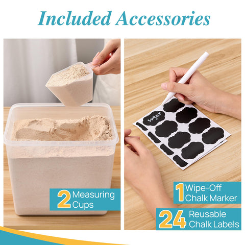 Vtopmart bulk food storage ideal for kitchen organization.