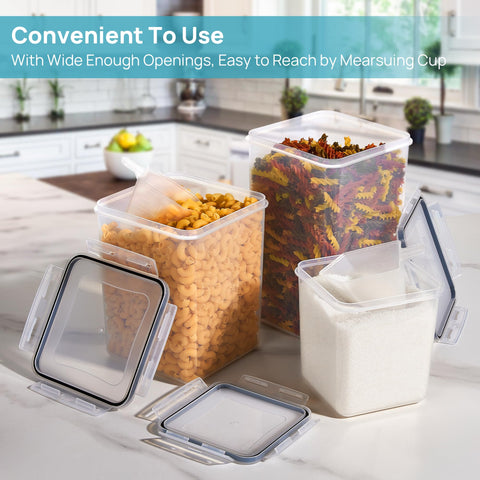 Vtopmart clear see-through containers for quick content checks