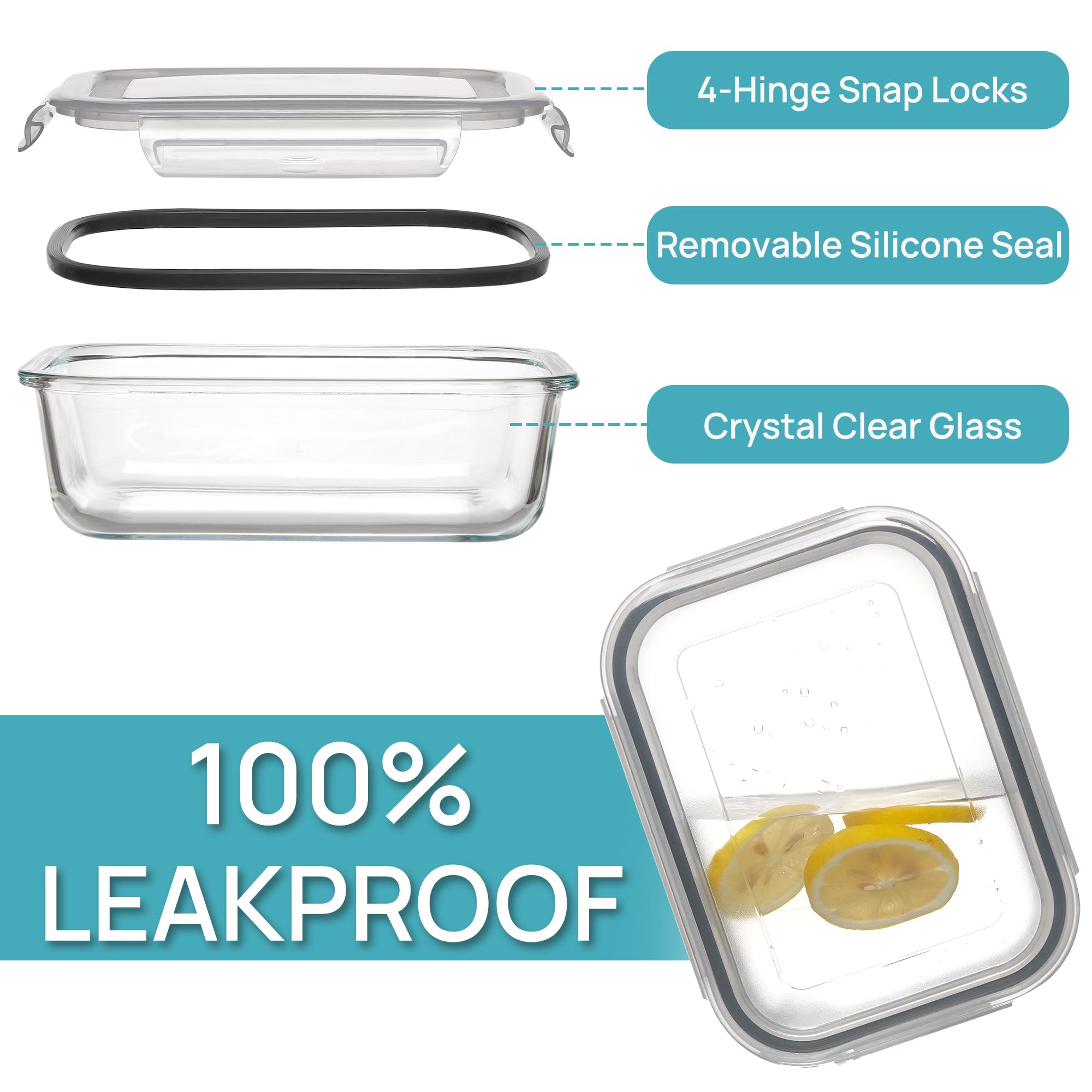 Vtopmart dishwasher-safe and microwave-safe for convenient reheating after removal.