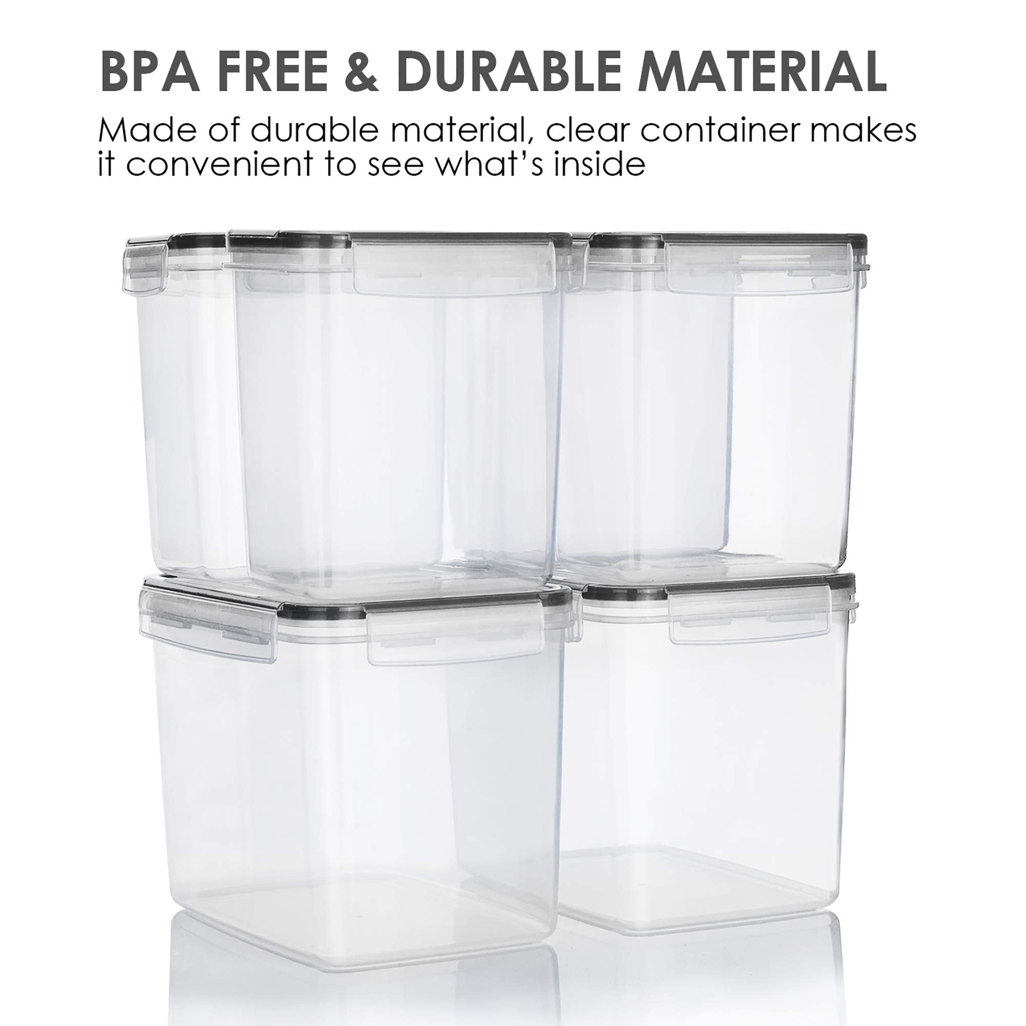 Vtopmart dishwasher-safe storage simplifies cleanup after cooking.