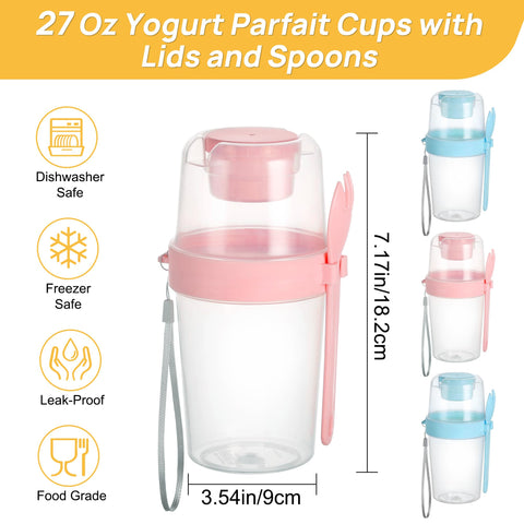 Vtopmart folding handle with sauce cup and fork for portable meals