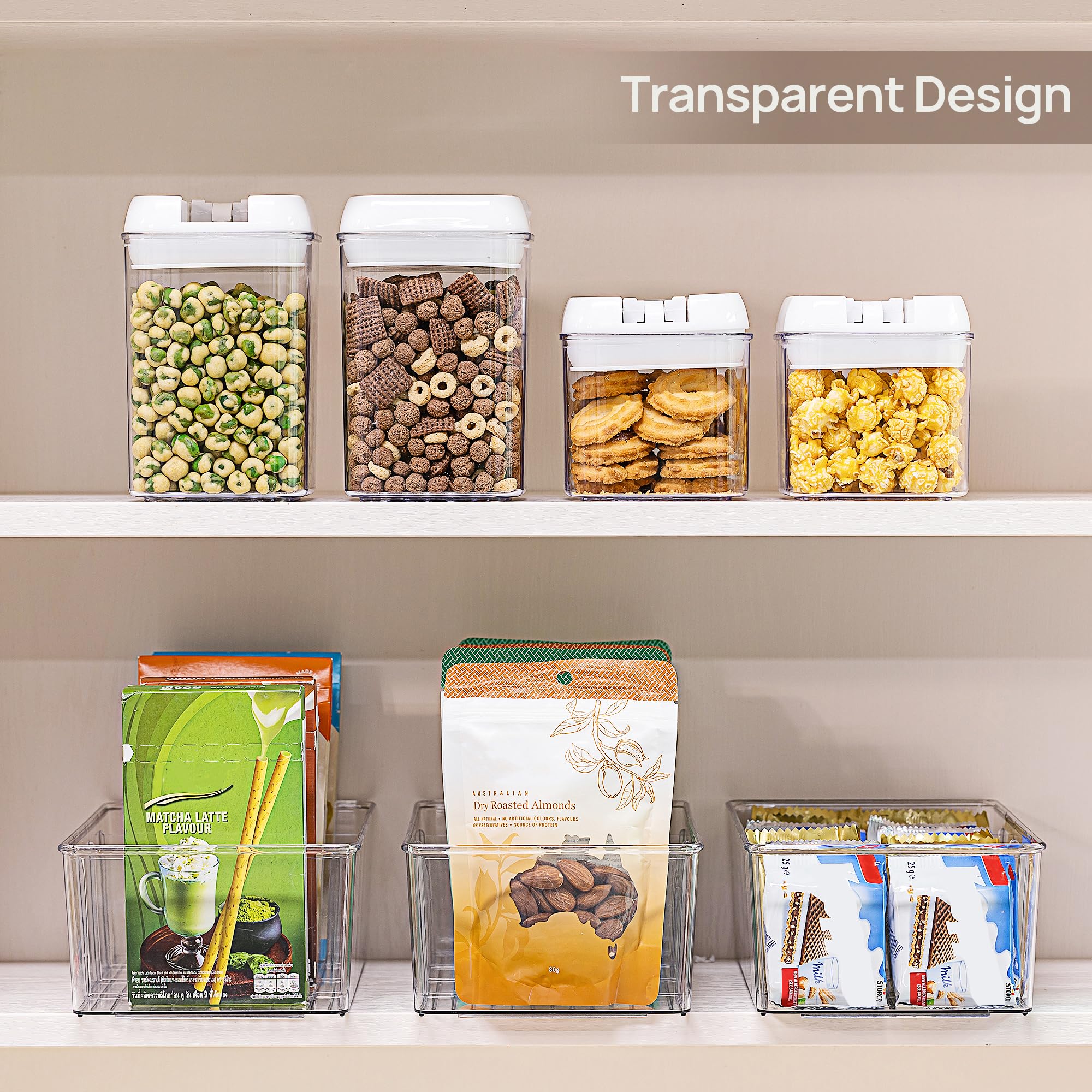 Vtopmart lightweight sturdy bin suitable for countertops and pantry.