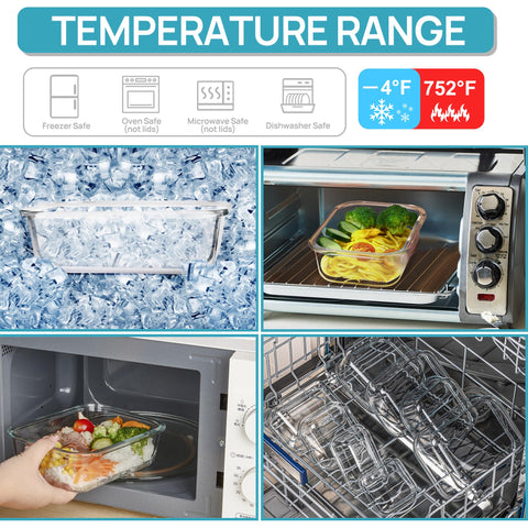 Vtopmart meal prep set ideal for bulk cooking and on-the-go lunches.
