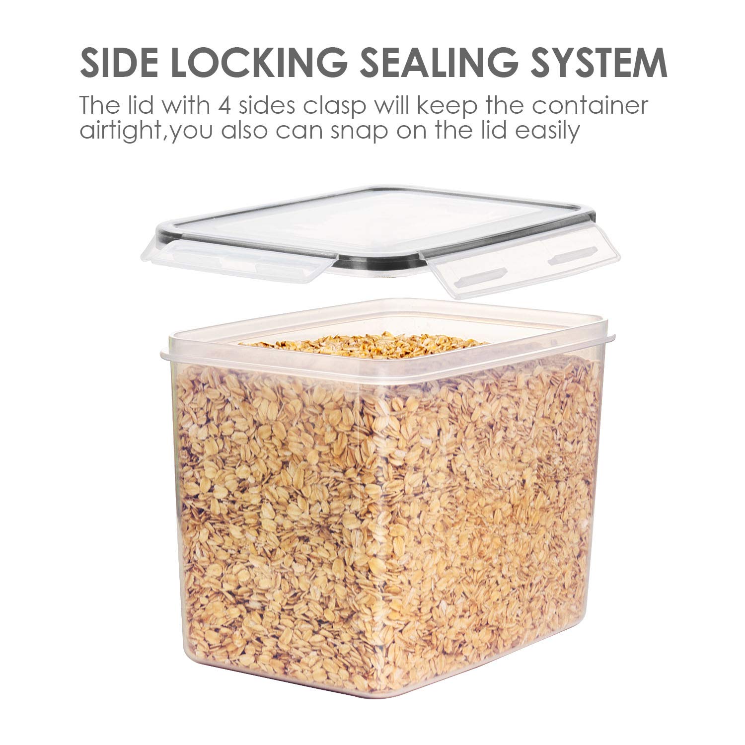 Vtopmart four measuring cups included for precise portions during cooking and baking.
