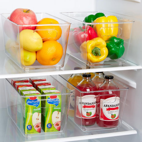 Vtopmart versatile storage bins for cabinets, shelves, and countertops