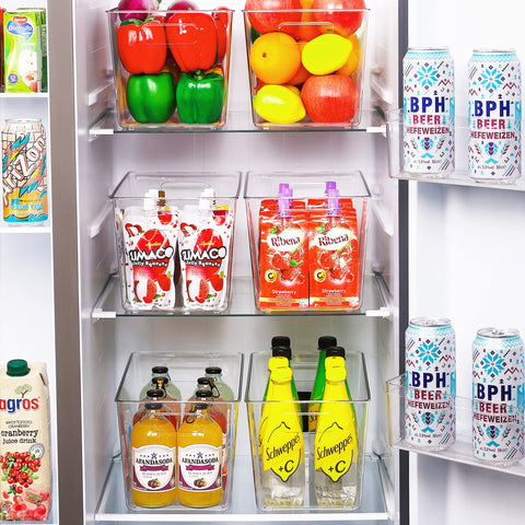 Vtopmart pantry bin in cabinet keeps dry goods neat and reachable