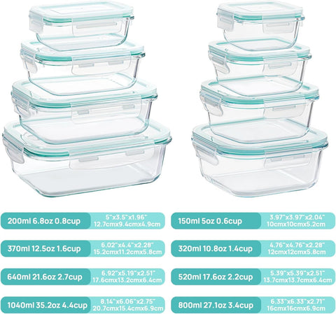 Vtopmart rectangular 35oz container highlighting large portions for batch cooking
