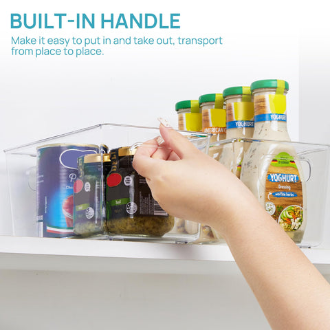 Vtopmart refrigerator bin clear view helps see contents at a glance