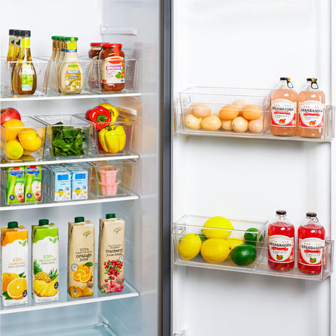 Vtopmart shelf and cabinet bin fits spaces neatly