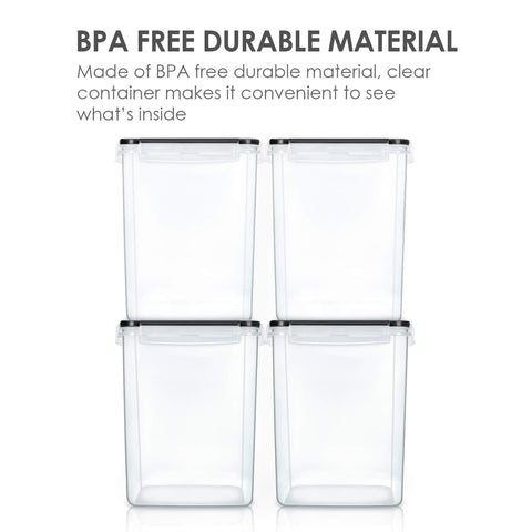Vtopmart side-locking lids ensuring airtight freshness