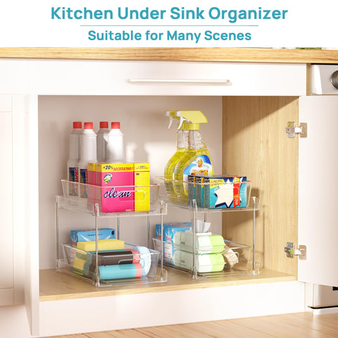 Vtopmart silicone non-slip pads stabilize drawers during use.