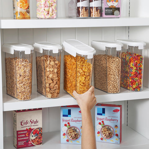 Vtopmart slim ergonomic design saves space in pantry