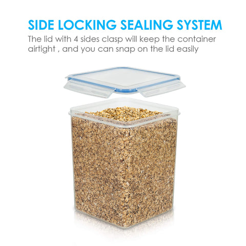 Vtopmart stackable design saves pantry space and organizes efficiently