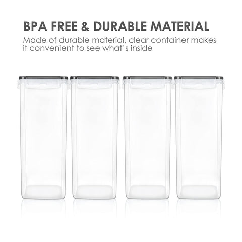 Vtopmart stackable pantry containers maximize cabinet space