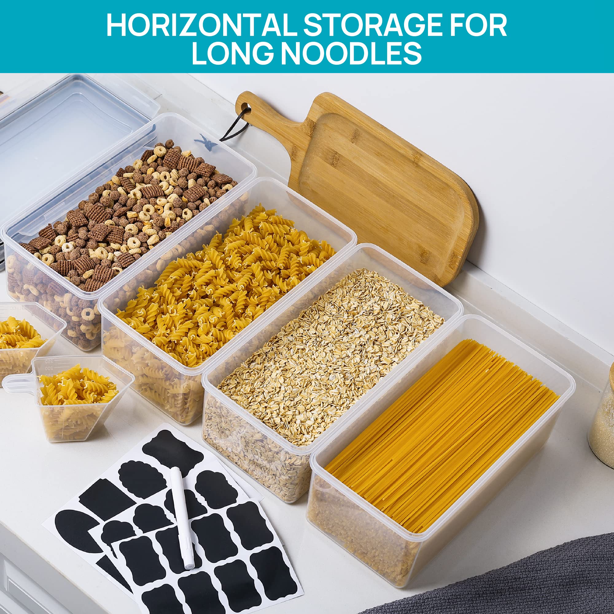 Vtopmart transparent body helps quickly identify contents at a glance.