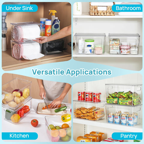 Vtopmart multipurpose organizer for kitchen, pantry, and laundry.
