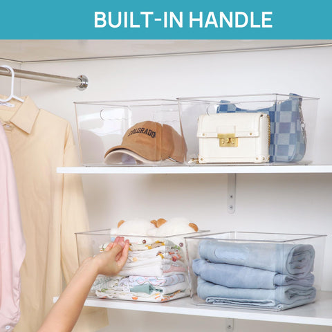 Vtopmart under-sink storage bin keeps cleaning supplies organized