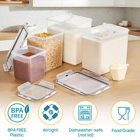 Vtopmart wide-opening containers allow easy refilling and ingredient access.