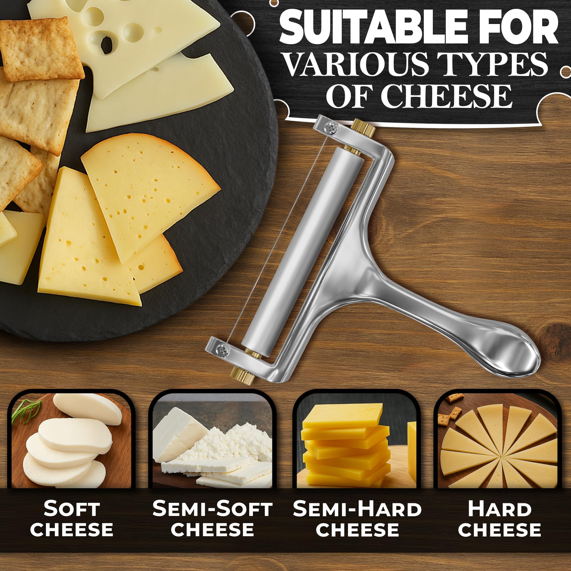 V Tower cheddar slicing with uniform, even sheets
