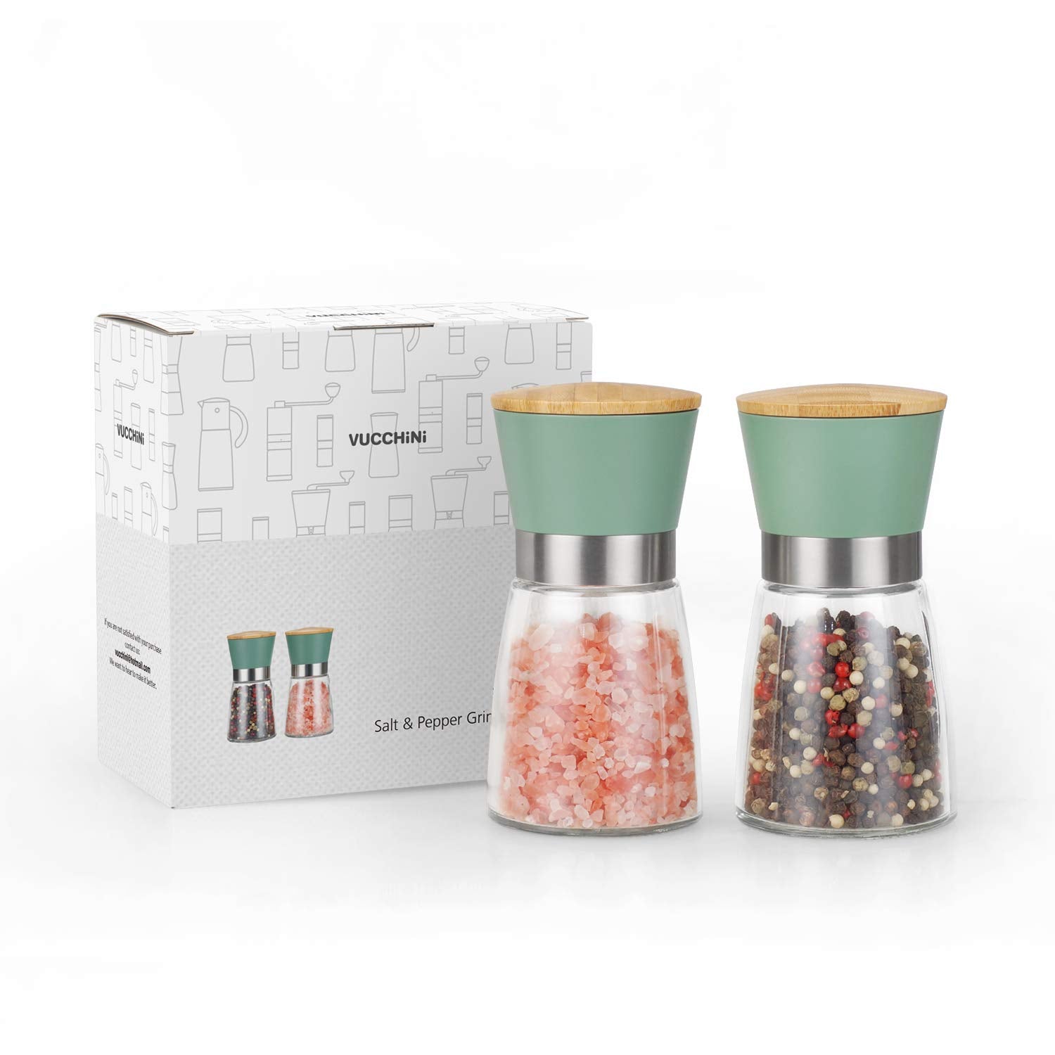 Vucchini kitchen aesthetic set displayed on a clean counter.