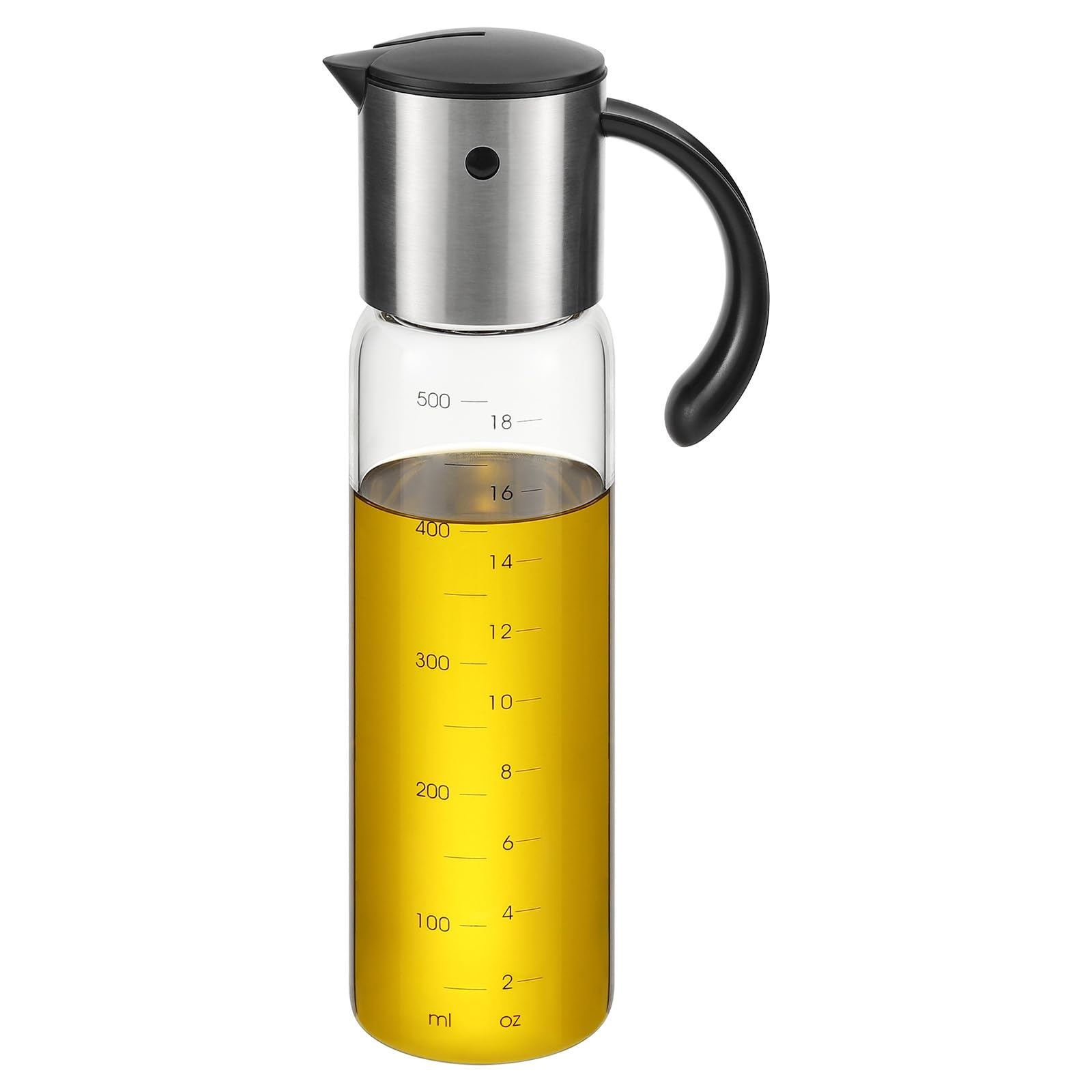 Vucchini large olive oil dispenser tilt pour delivers smooth, measured drizzle.