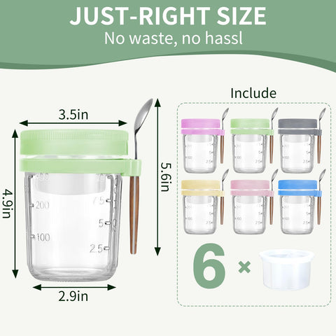 Vuinop stainless steel spoons included with jars for on-the-go meals