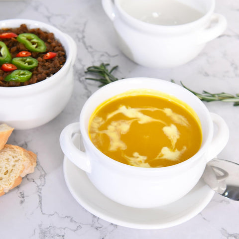 Vumdua stackable soup bowls, space-saving four-pack