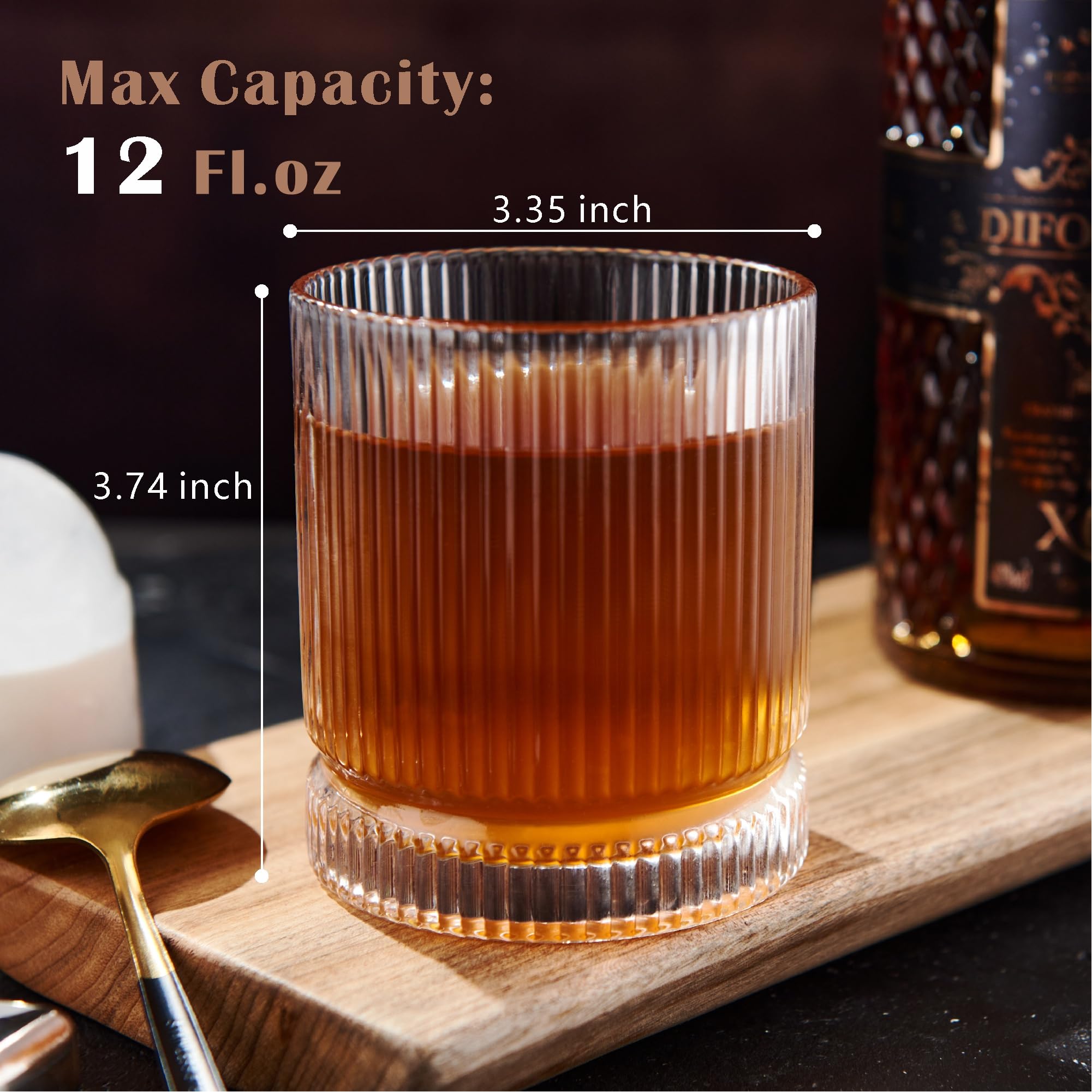 VUNDO 12oz lead-free crystal glass delivers bright pours.