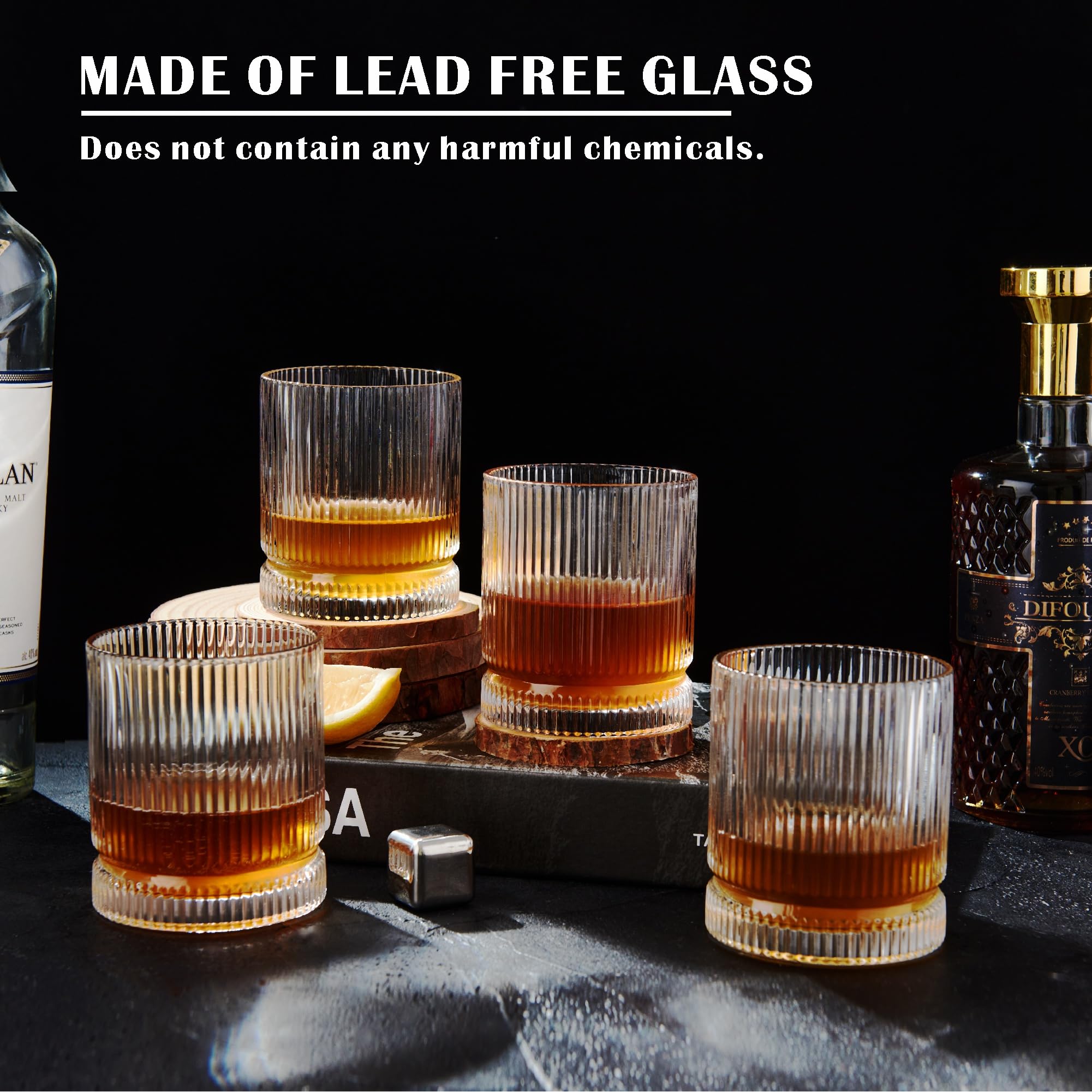VUNDO ribbed-texture barware enhances grip and versatility.