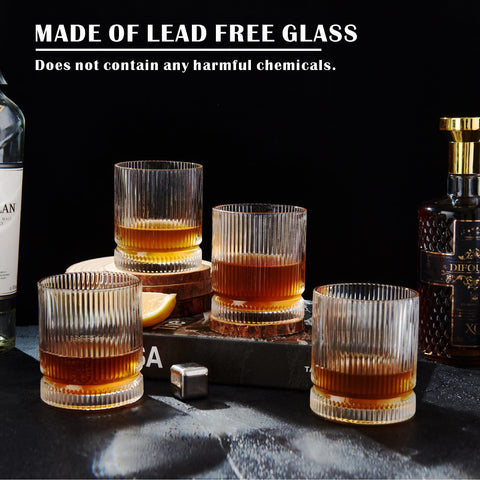 VUNDO ribbed-texture barware enhances grip and versatility.
