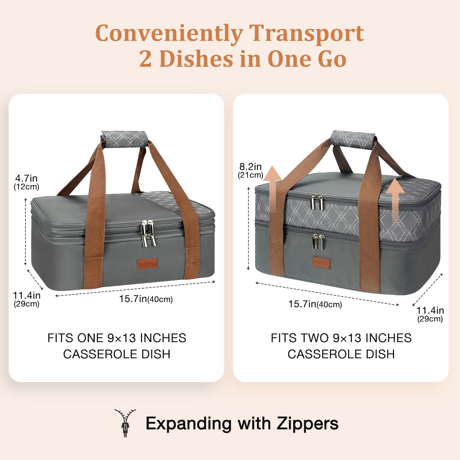 Vuudh leakproof lid preserves temperature and prevents spills.