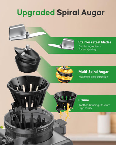 VVAKAM juicer operates quietly for comfortable juicing sessions