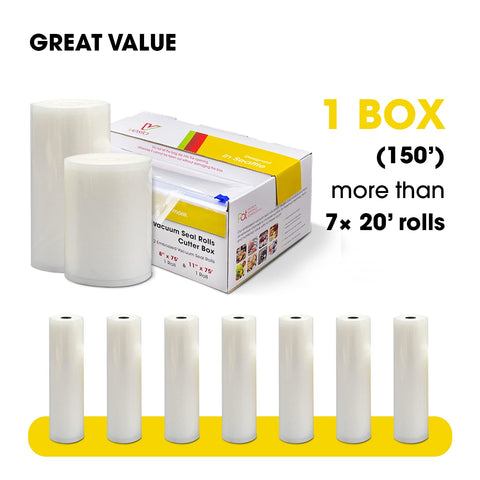 V Vesta Precision vacuum bag roll cutter for easy, accurate bag sizing