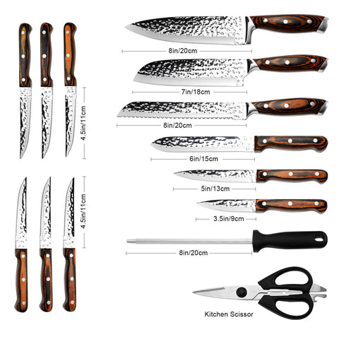 Vvwgkpk 8in chef knife close-up for precise, effortless cuts.