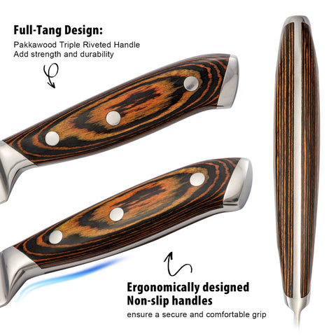 Vvwgkpk 7in santoku knife versatile for chopping, slicing, and mincing.