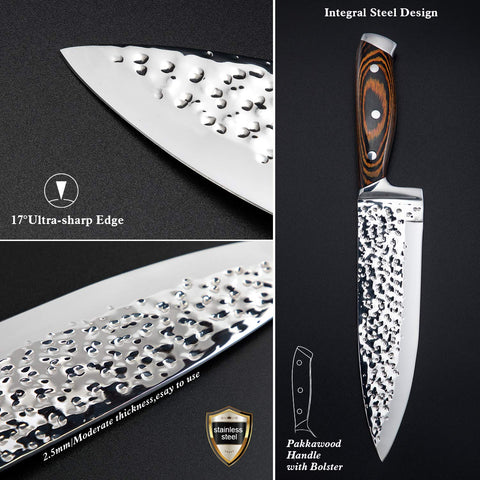 Vvwgkpk 6in slicing knife enables even, clean portions in seconds.