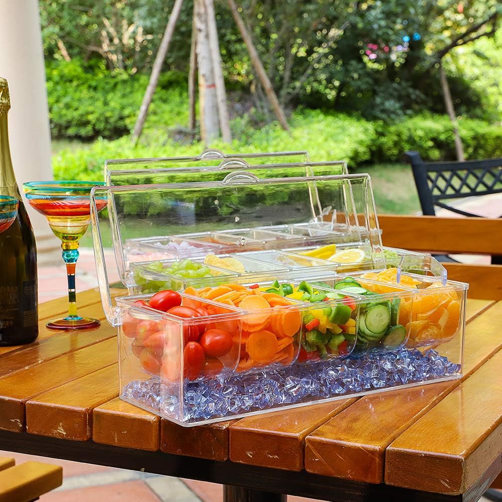 VWMYQ party snack station for cocktails keeps bites ready and accessible.