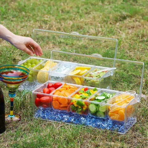 VWMYQ salad-bar kit ready for buffet elevates presentation and organization.
