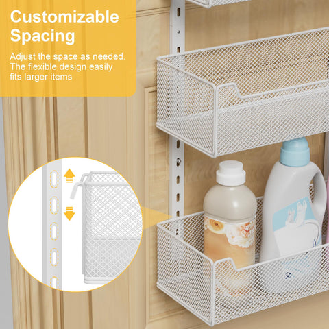 VyGrow 2-in-1 wall or door mount offers flexible installation.