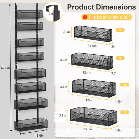 VyGrow adjustable basket spacing lets you customize compartments