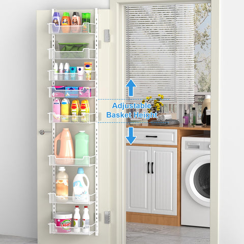 VyGrow adjustable baskets maximize flexible storage for groceries and snacks