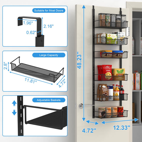VyGrow carbon steel frame with rust-resistant coating for durable pantry use.