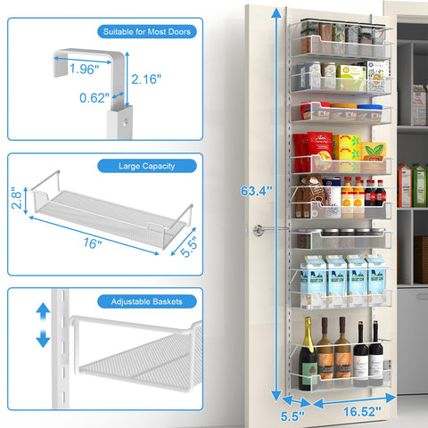 VyGrow durable carbon steel construction resists rust for daily pantry use.