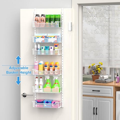 VyGrow over door storage baskets adjustable for flexible kitchen organization