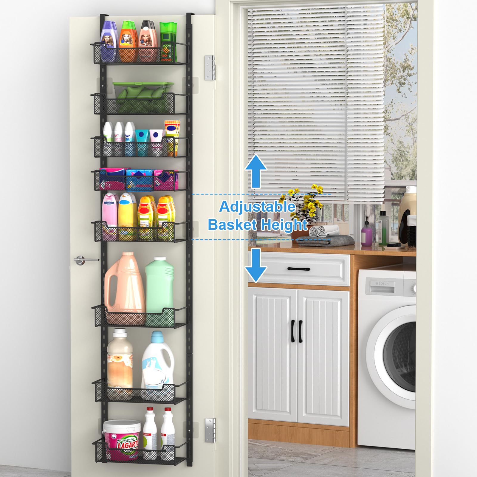 VyGrow door hook compatibility shows it fits doors up to 1.9 inches thick.